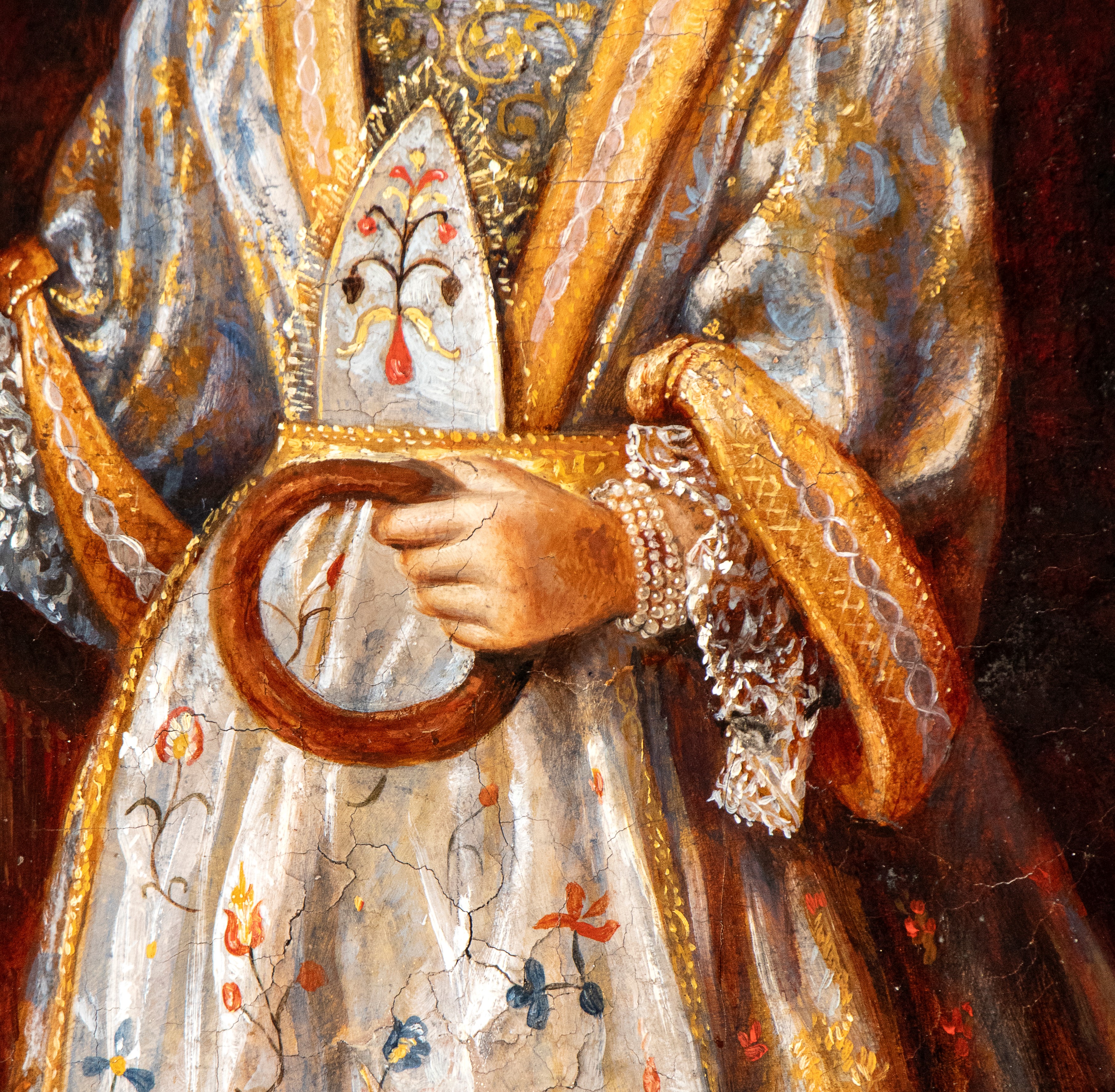 Ritratto di fanciulla con ciambelle e cagnolino