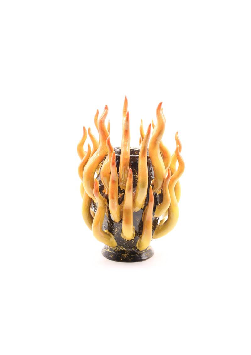Nathan Viva - Water Flames, ceramica 30 x 18 x 18 cm