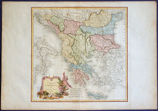 Robert de Vaugondy - [Europa - Grecia] Turquie Européenne