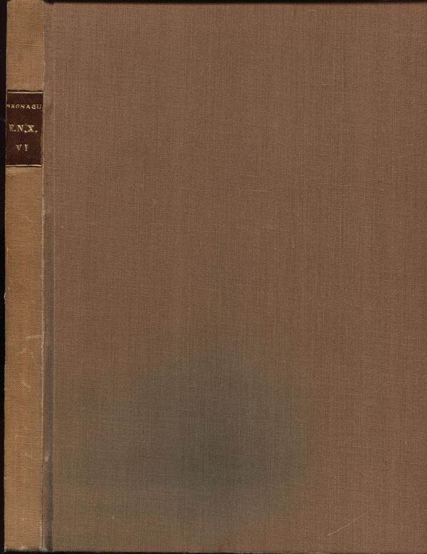 SANTAMARIA P.& P. – Roma, 28 – Gennaio, 1954. Ex Nummis historia.VI .Monete delle Signorie italiane.  I Gran Maestri italiane dell’Ordine Gerosolimitano. Collezione Alessandro Magnaguti. pp.67, nn. 394, tavv. 20  ril. tutta tela, con tassello, buono stato.lista prezzi Val. Rossi, 3031