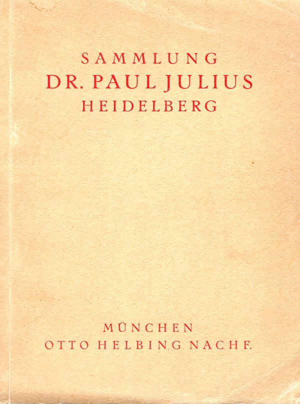 HELBING  O . - Munchen, 11 - Januar, 1932. Sammlung Dr. P. Julius Heidelberg. Franzosische revolution Napoleon I und seine zeit. Medaillen, Orden und Ehrenzeichen, Munzen.  Pp vi - 263,  nn. 4335,  tavv. 58. Brossura editoriale, leggermente sciupata, interno ottimo stato. Lista prezzi Valutazioni. Rossi, 902. importante vendita di materiale napoleonico, molto ricercata.