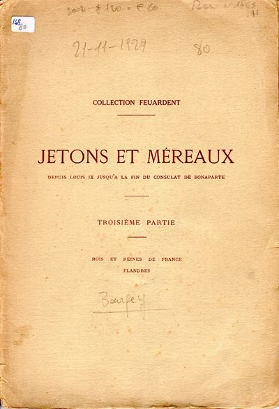 Bourgey E., Jeton et Méreaux, Paris, 1929