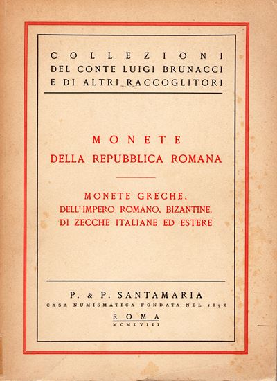 Santamaria P. & P., Monete della Repubblica Romana e dell'Impero Romano, Roma, 24 Febbraio 1958