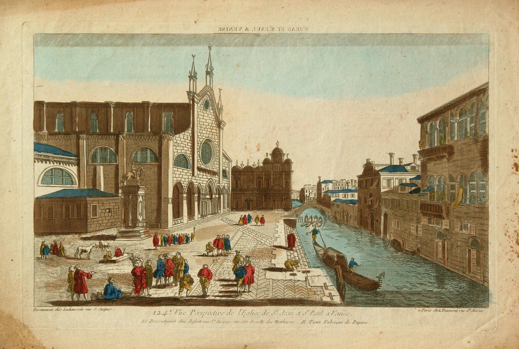 Jean François Daumont - Vue générale de la ville de Venise, acquaforte e bulino