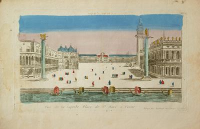Vue de la Superbe Place de St Marc à Venise, bulino e acquaforte