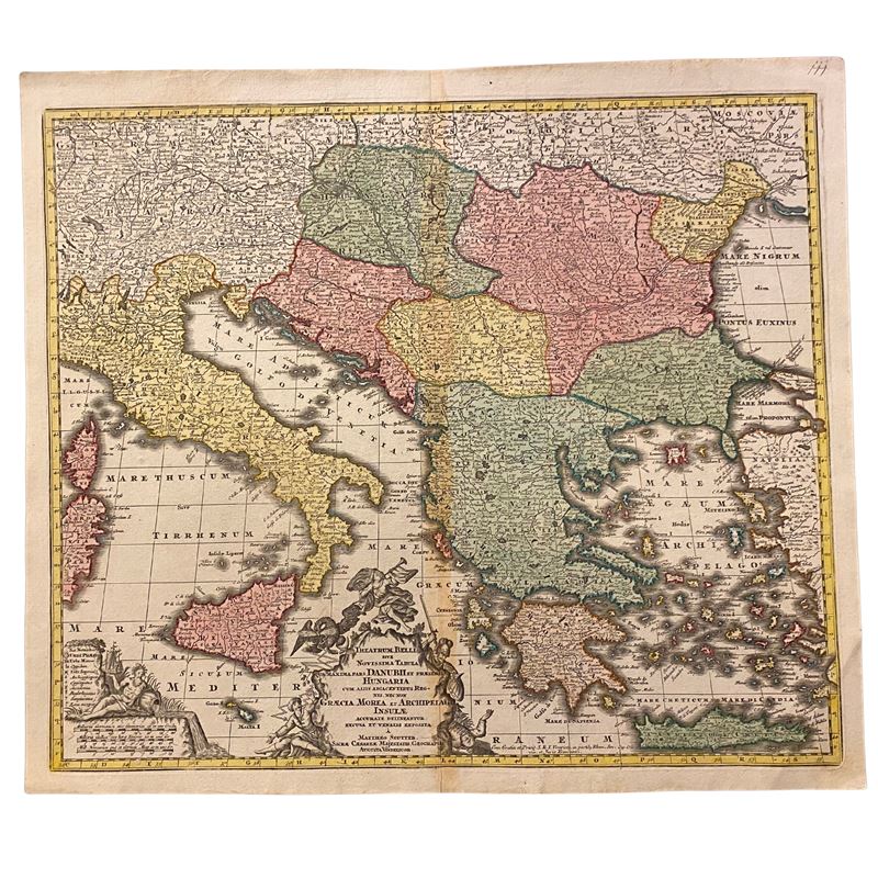 Matthaus Seutter - Theatrum belli sive novissima tabula qua maxima pars Danubii et præsertim Hung...