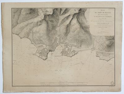 Plan du Port de Bastia (1851) - Litografia su carta vergata