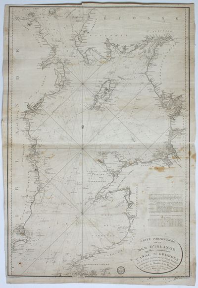 Carte Particuliere de la Mer d'Irlande appelées communement Canal St. Georges