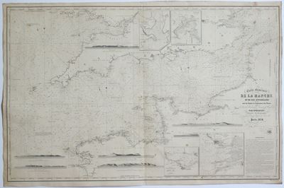 Carte générale de la Manche et de ses atterrages, litografia