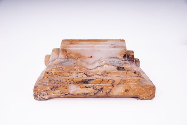 Calamaio in marmo giallo Siena