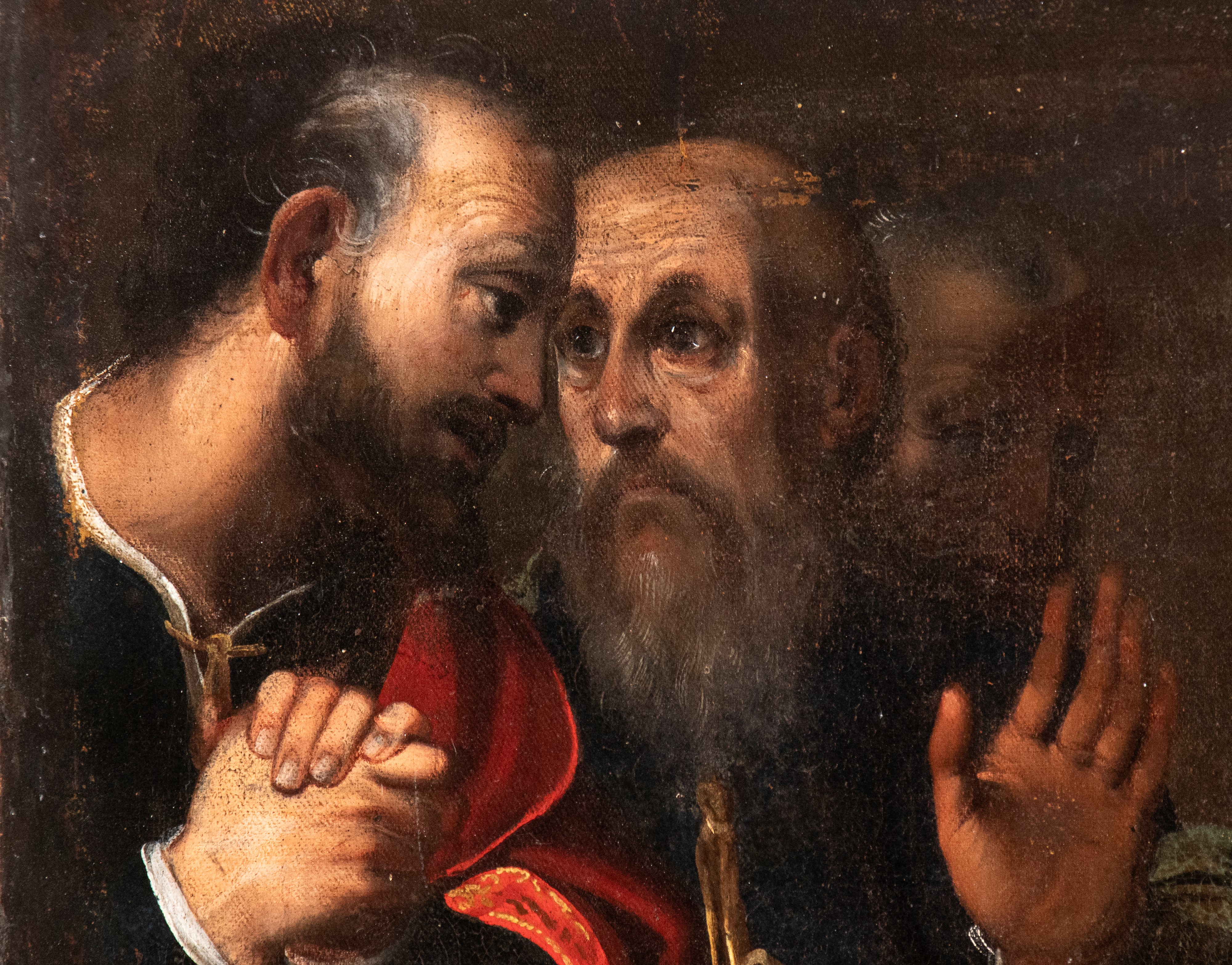 Giobbe sul letamaio deriso dalla moglie