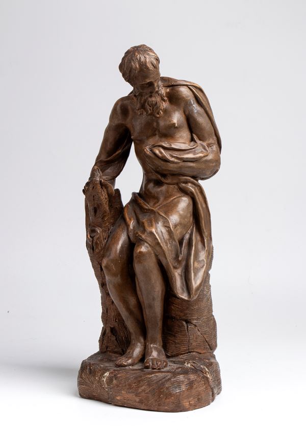 Alessandro Vittoria - Penitent Saint Jerome in terracotta