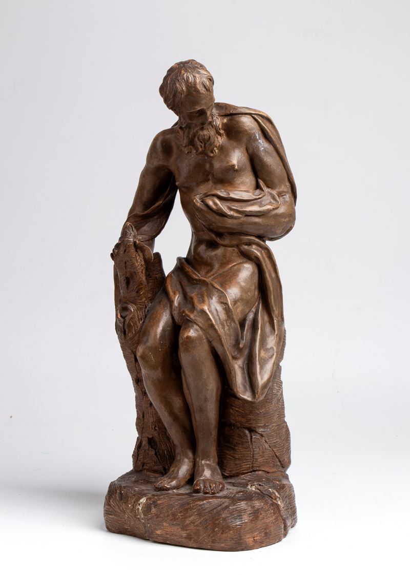 San Girolamo penitente in terracotta