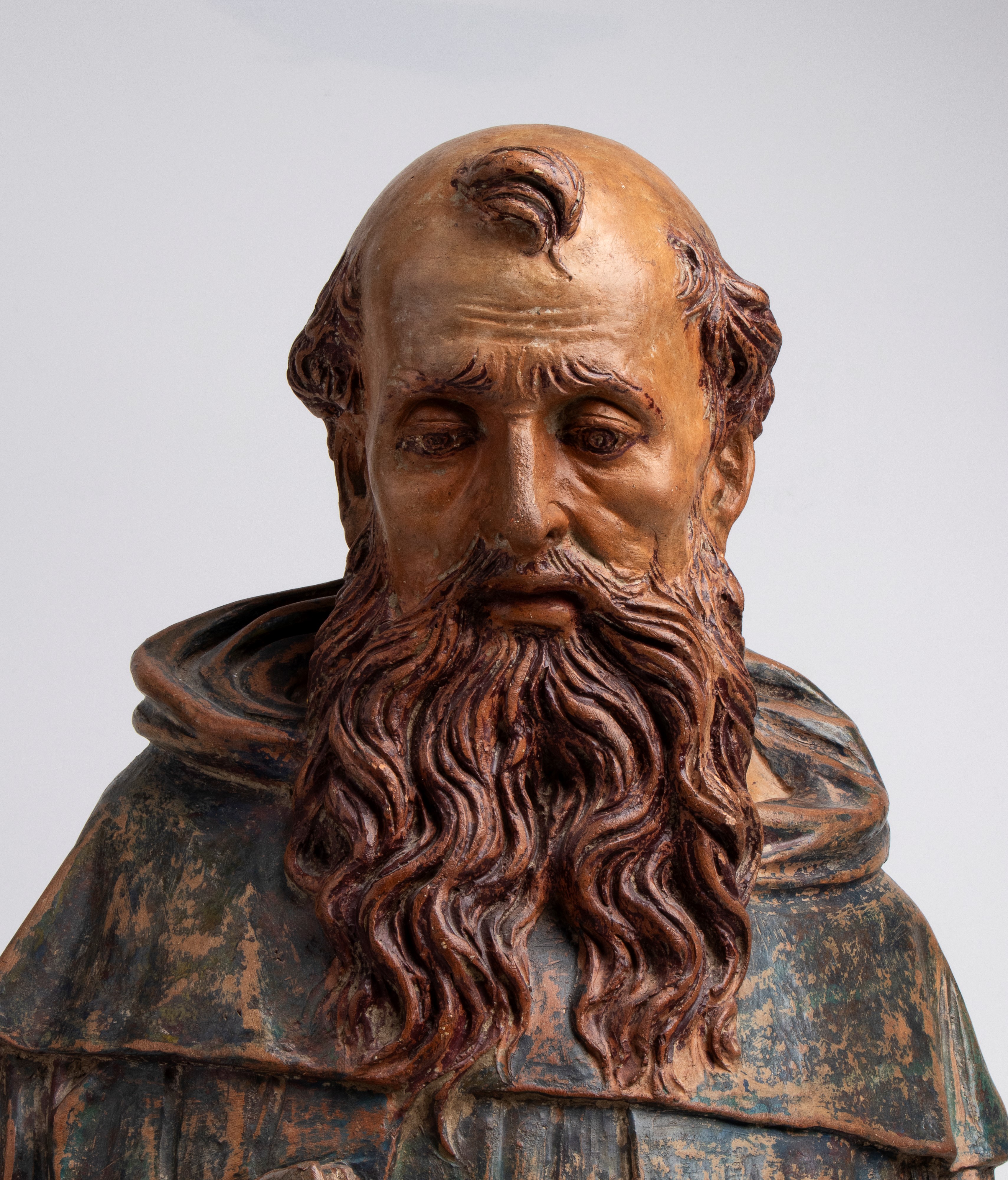 Francesco di Giorgio Martini - Busto di Sant'Antonio Abate in terracotta