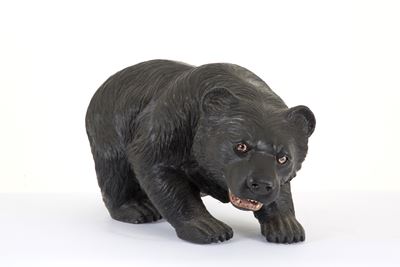 Scultura in shungite, XIX secolo, raffigurante orso