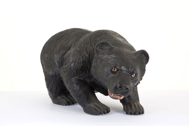 Scultura in shungite, XIX secolo, raffigurante orso