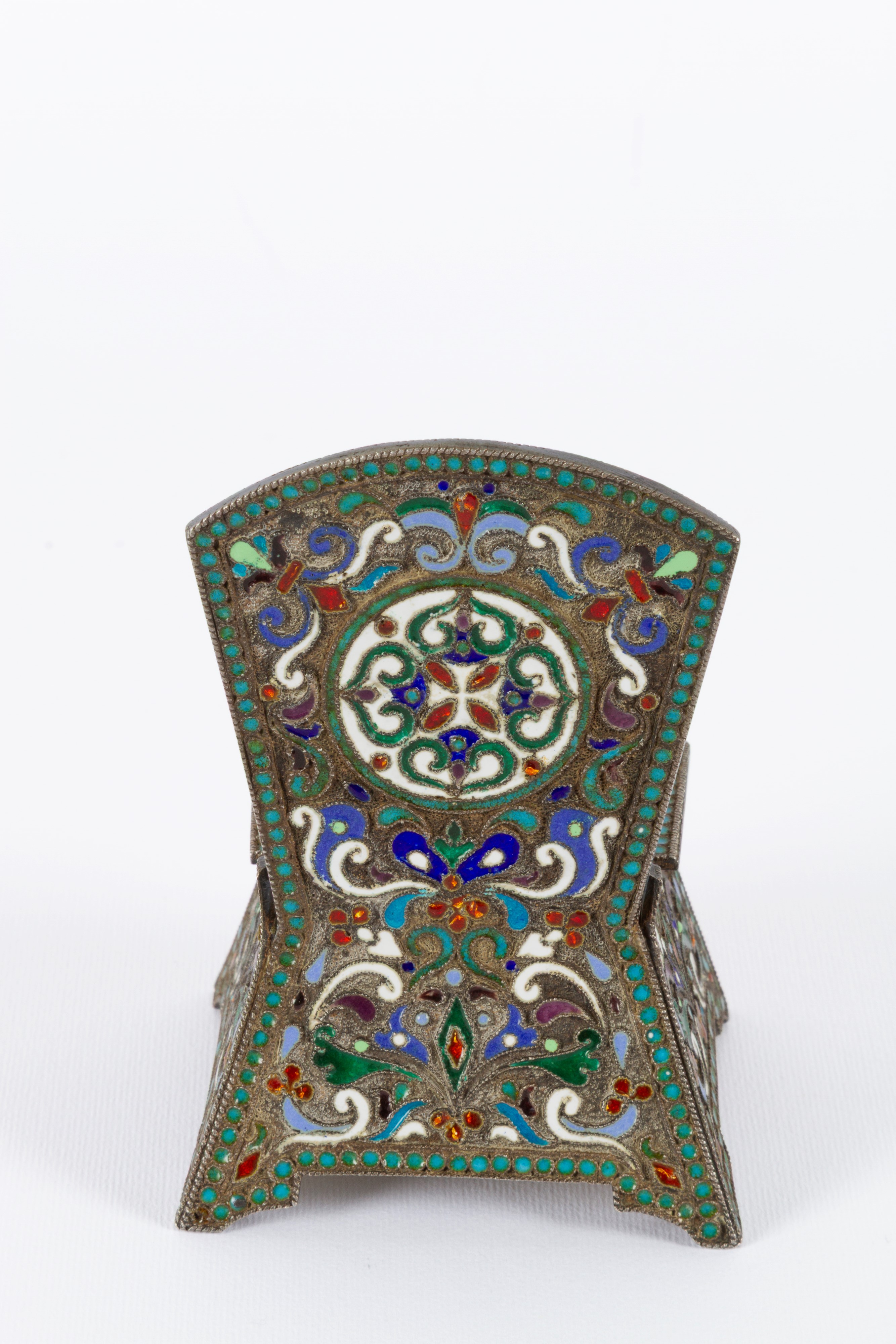 Sedia porta sale in argento