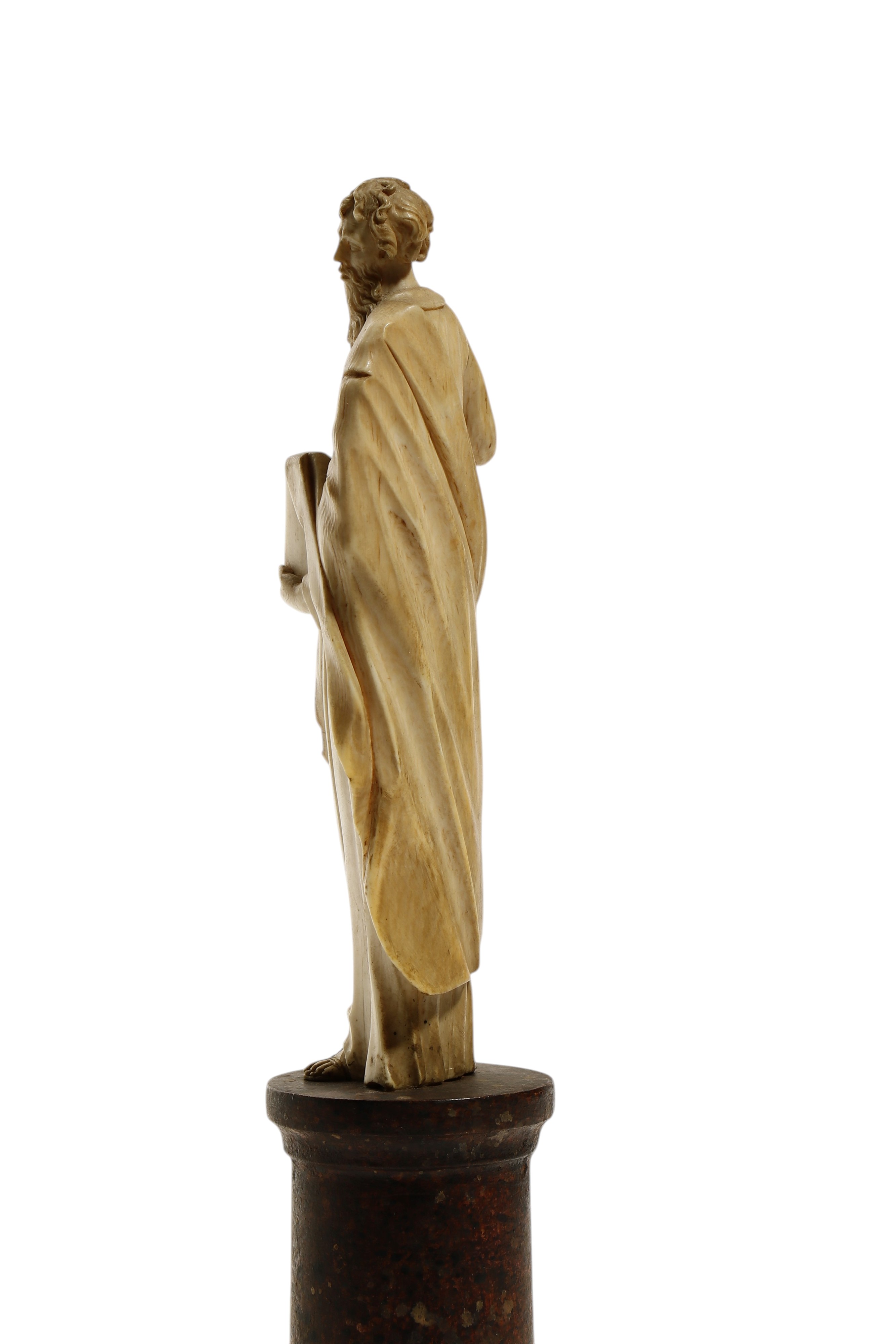 Scultura in avorio, figura maschile stante (Europa centro-meridionale, XVII–XVIII secolo)
