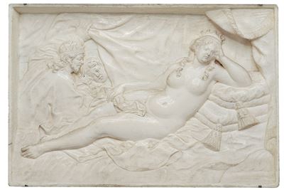Placca in avorio, incorniciata in legno ebanizzato, area Austro-Fiamminga (XVII–XVIII secolo)