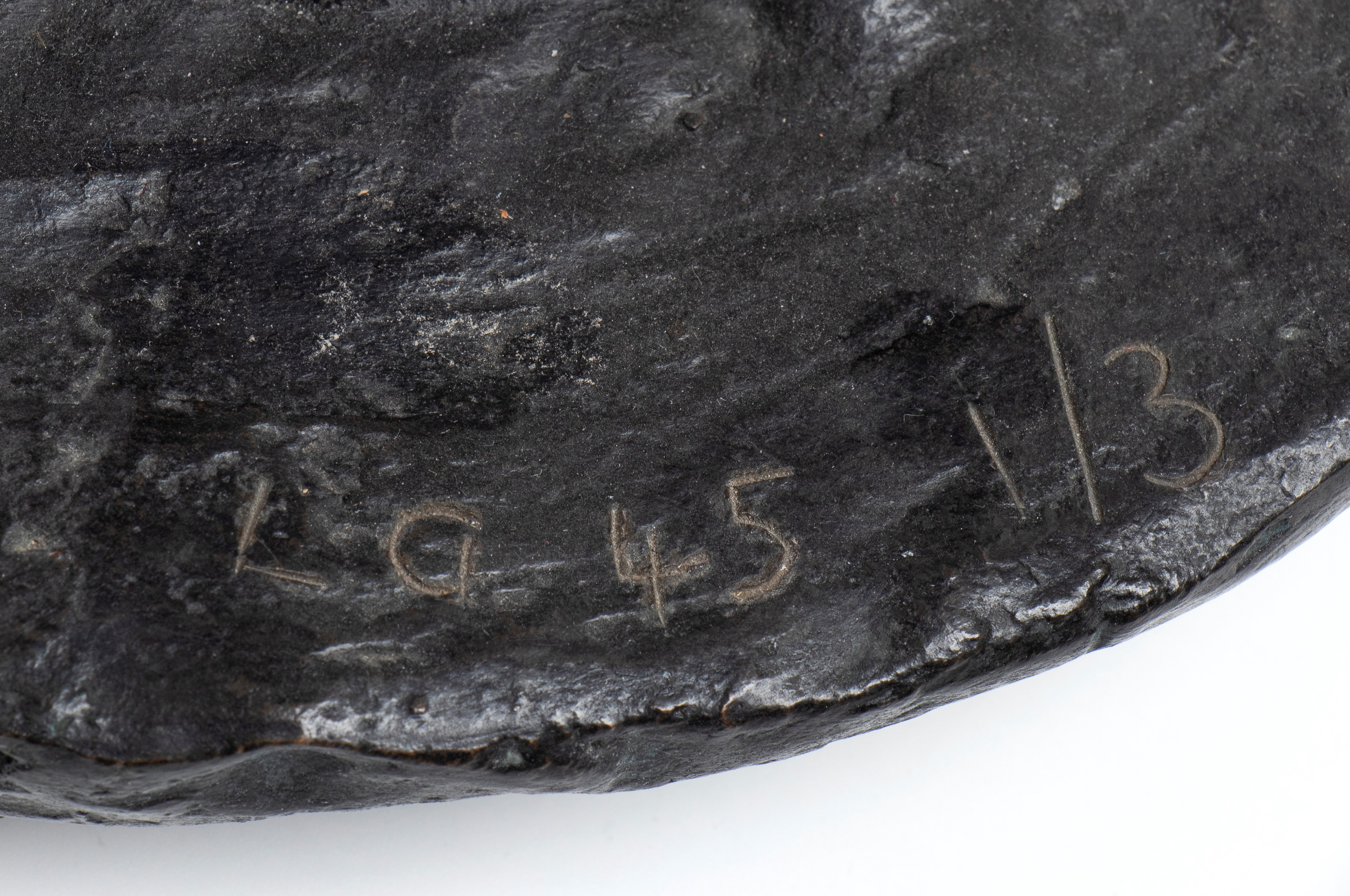 Lotto di due sculture di bozzetto di giovane