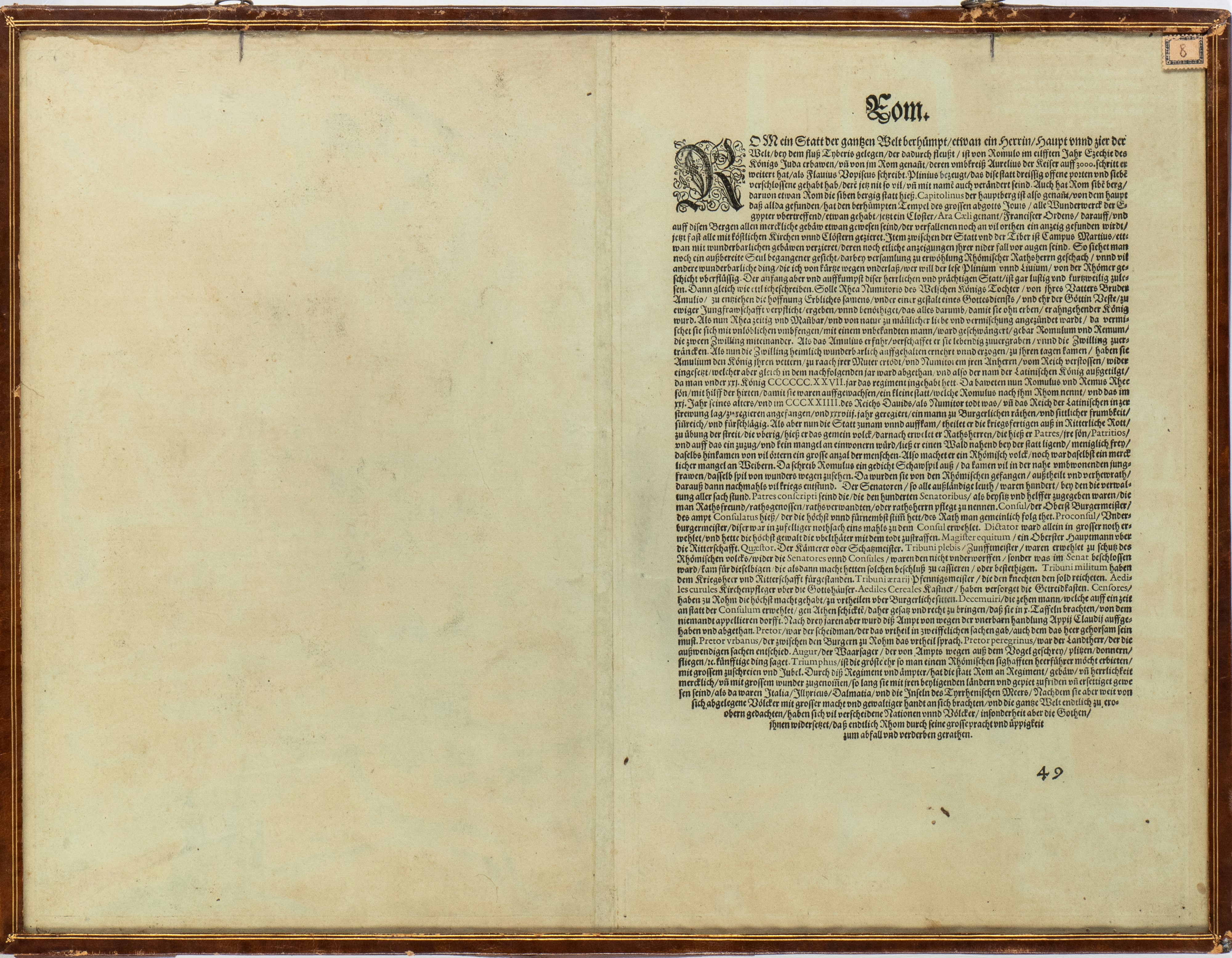 Urbis Romae Situs Cum IIS Quae Adhuc Conspiciuntur Veter Monumet Relquiis Pyrrho Ligiorio Neap In...