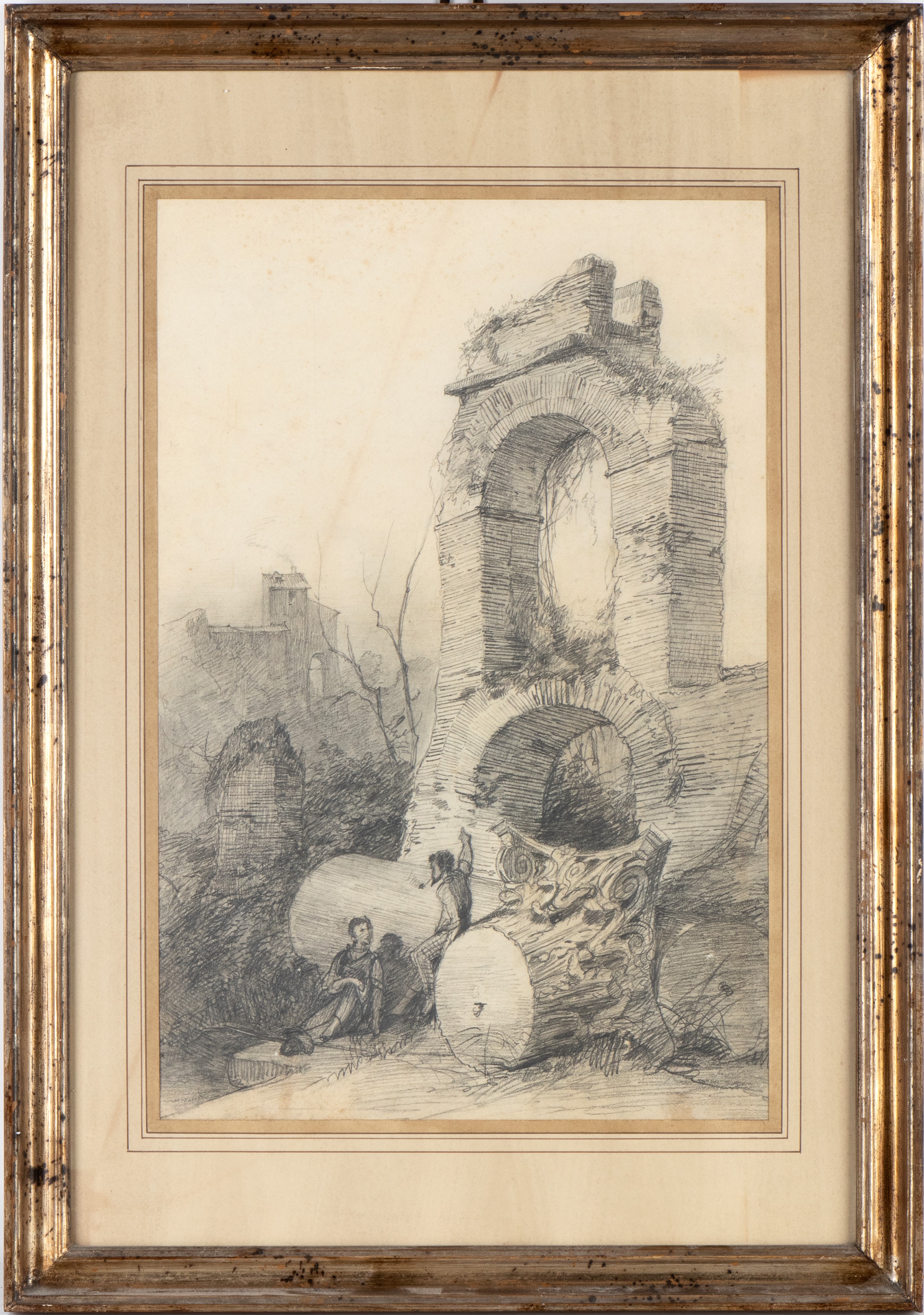 Scorcio con rovine antiche