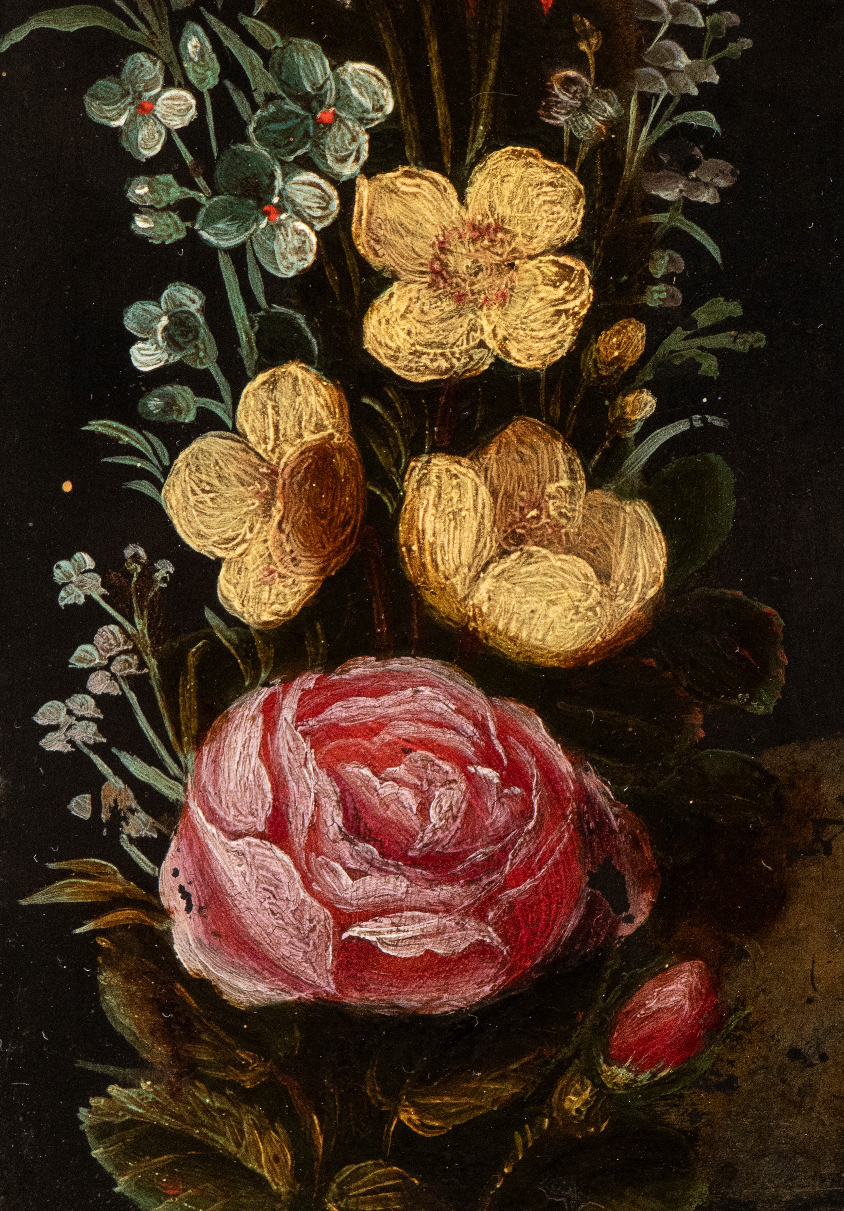 La Sapienza illuminata dalla Fede entro una ghirlanda di fiori