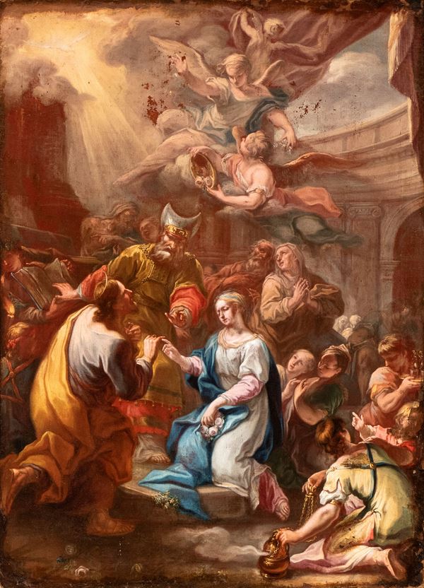 Artista attivo tra Roma e Napoli, prima metà XVIII secolo - The Marriage of the Virgin