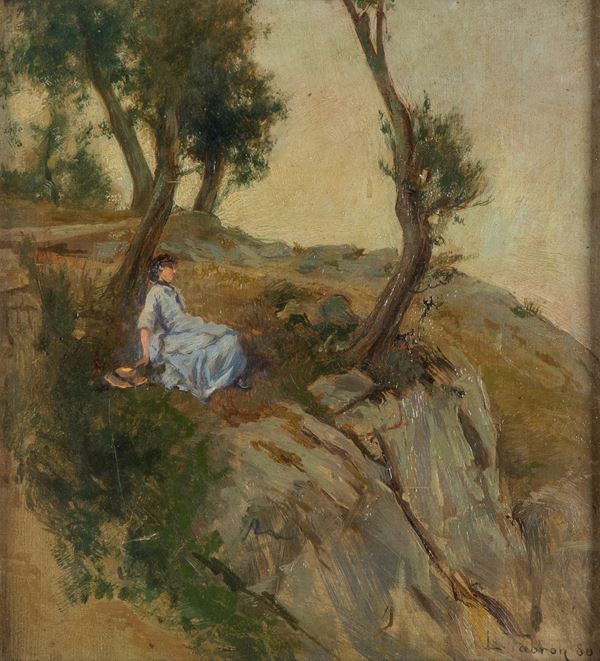 LUIGI FABRON - Female figure at rest