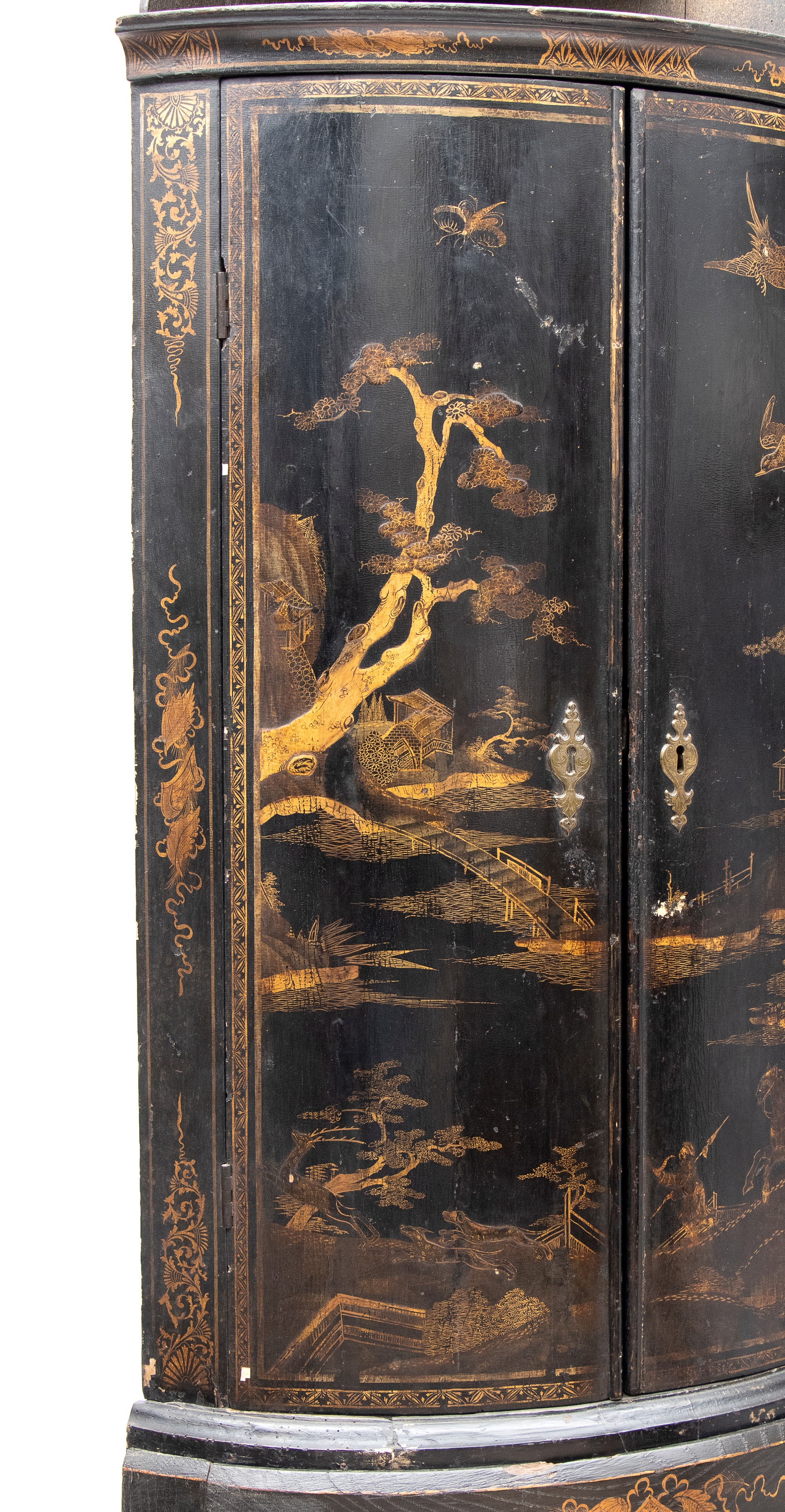 Angoliera doppio corpo a Chinoserie