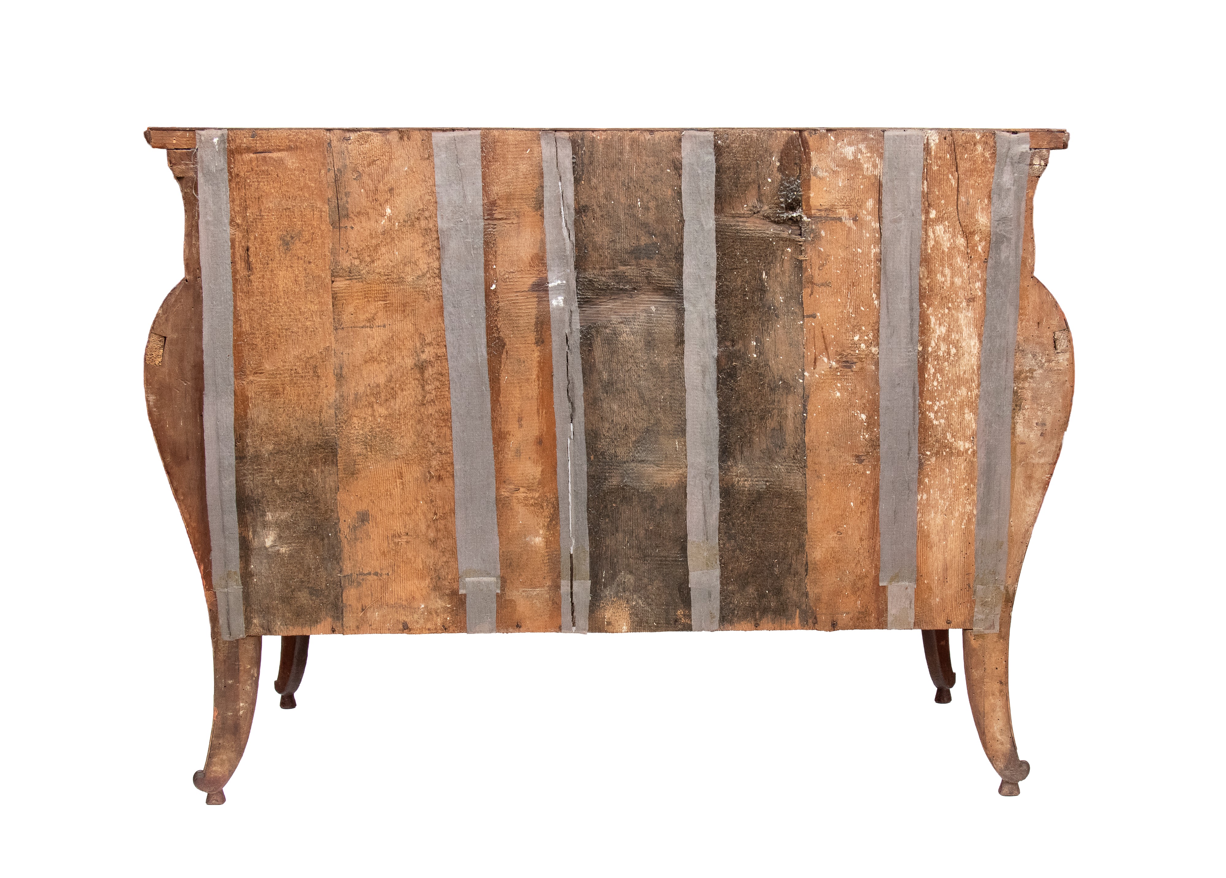 Comò barocchetto in radica di noce