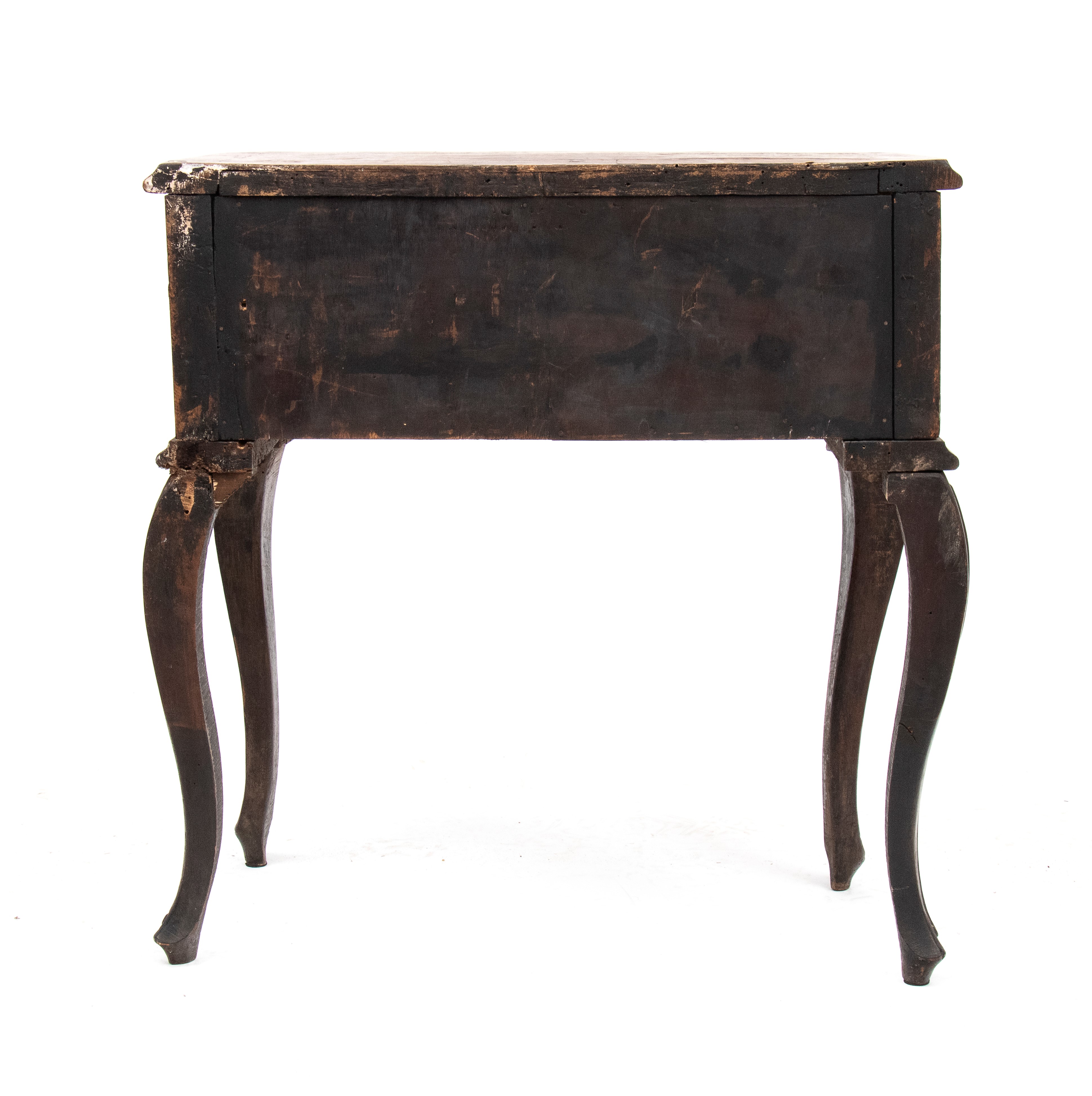 Comodino lombardo, piano sagomato e cassetto frontale, lastronatura in noce (stile Luigi XV), XIX...