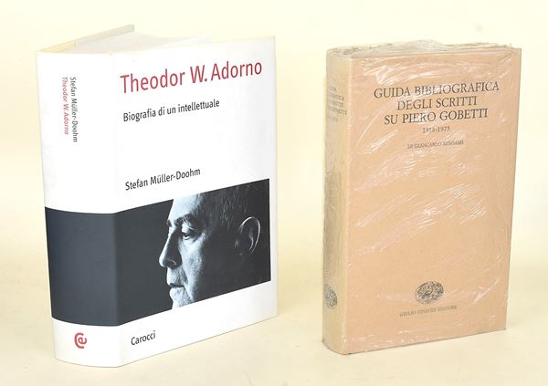 Adorno - Gobetti (2 volumi)  - Asta LA BIBLIOTECA MARIO GUIDOTTI PRIME EDIZIONI E AVANGUARDIE DEL NOVECENTO - Bertolami Fine Art - Casa d'Aste