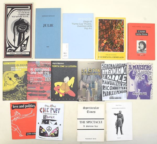 Nautilus / Stampa Alternativa (15 opuscoli)  - Asta LA BIBLIOTECA MARIO GUIDOTTI PRIME EDIZIONI E AVANGUARDIE DEL NOVECENTO - Bertolami Fine Art - Casa d'Aste