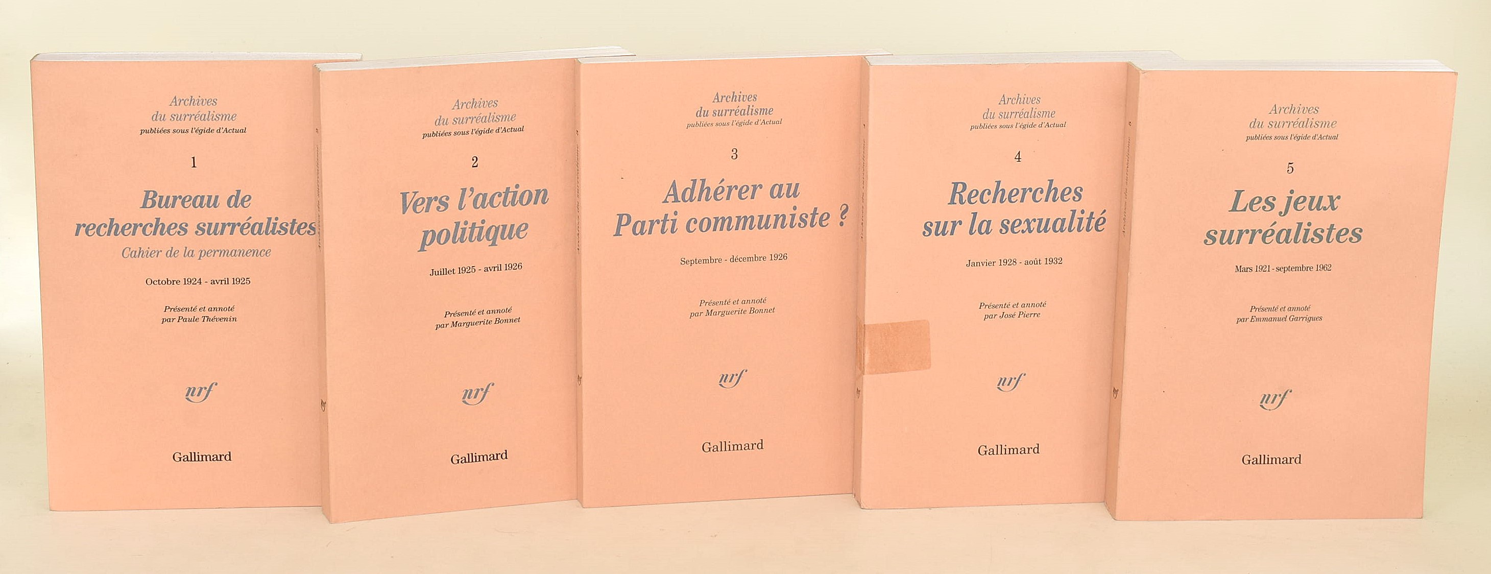 Surrealismo / Gallimard in francese (6 volumi)