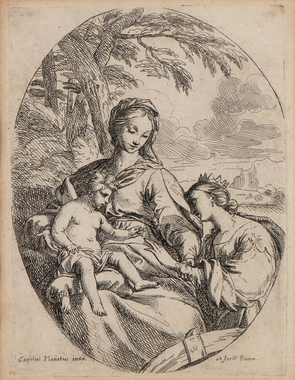 Carlo Maratti - Matrimonio mistico di Santa Caterina