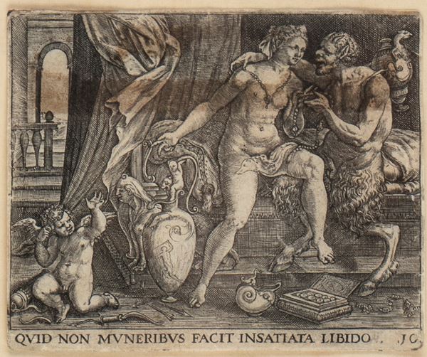 Johann Theodor de Bry - QUID NON MUNERIBUS FACIT INSATIATA LIBIDOS