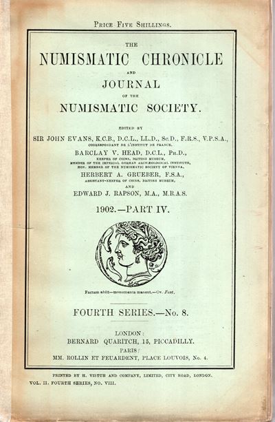 NUMISMATIC CHRONICLE, London, Part IV, 1902