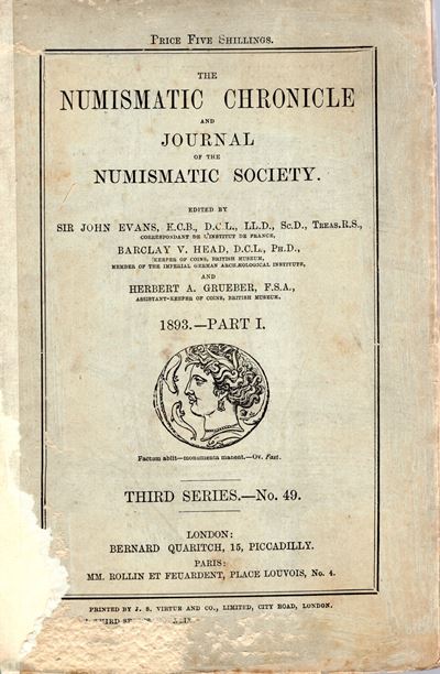 NUMISMATIC CHRONICLE, London, Part I - 1898