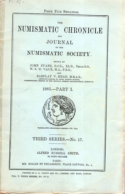 NUMISMATIC CHRONICLE, London, Part I, 1885