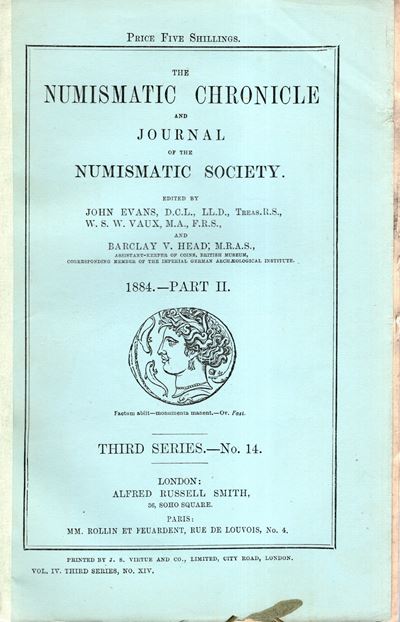 NUMISMATIC CHRONICLE, London, Part II - 1884