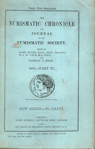NUMISMATIC CHRONICLE, London, Part IV, 1879
