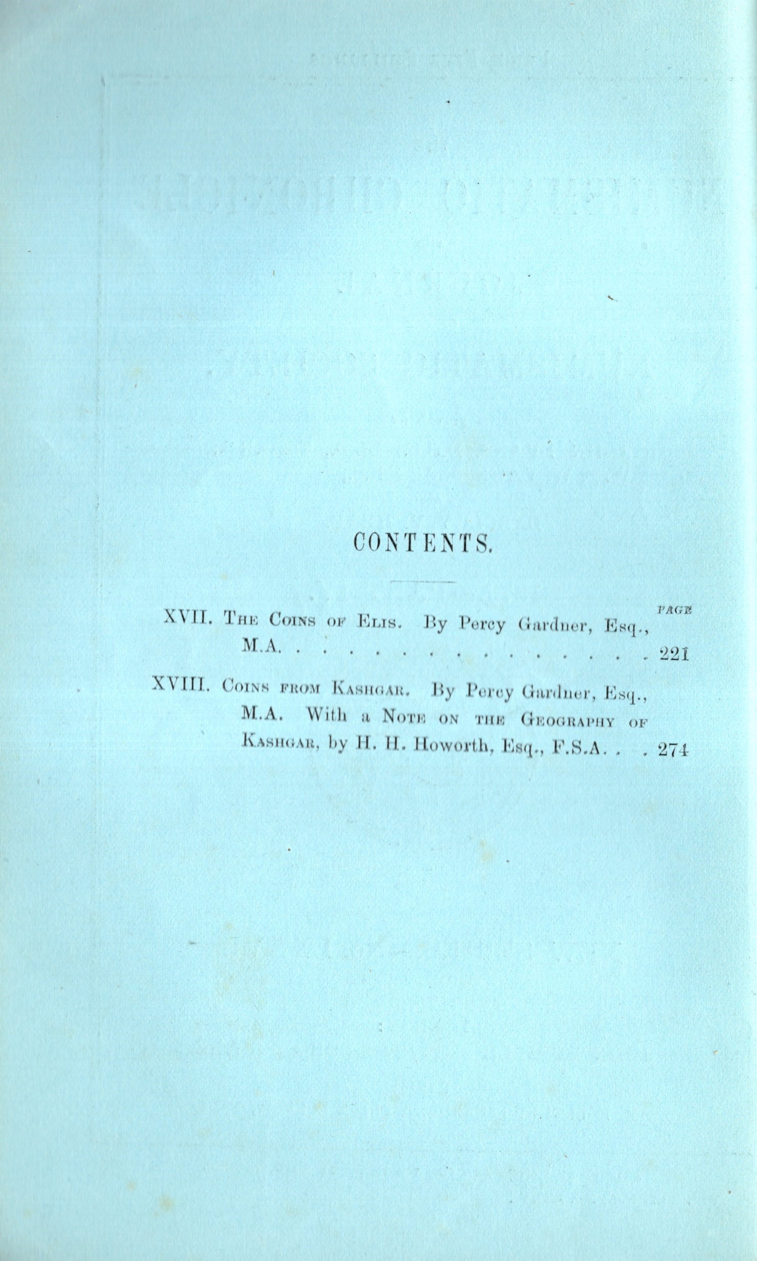 NUMISMATIC CHRONICLE, London, Part IV, 1879