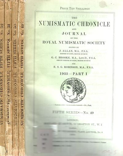 NUMISMATIC CHRONICLE, London, 4 fascicoli completi del 1933
