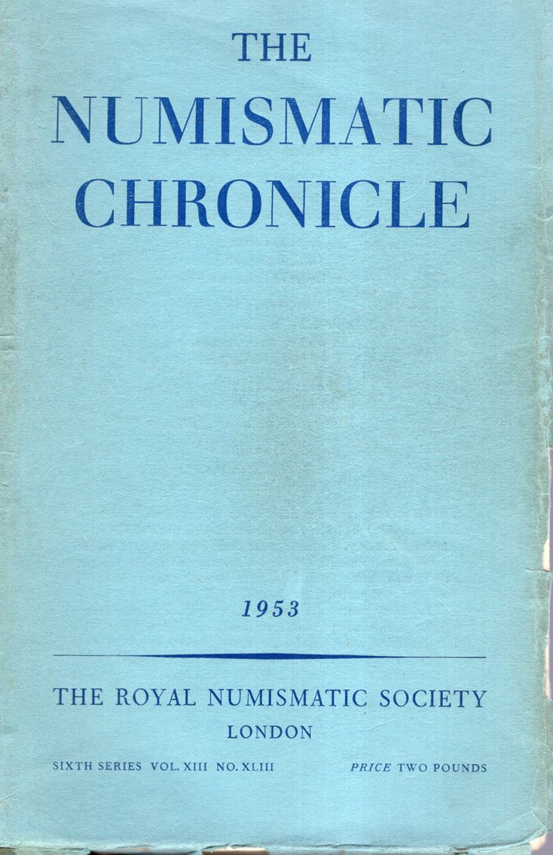 NUMISMATIC CHRONICLE, London 1953 - Edizione completa con 7 piastre