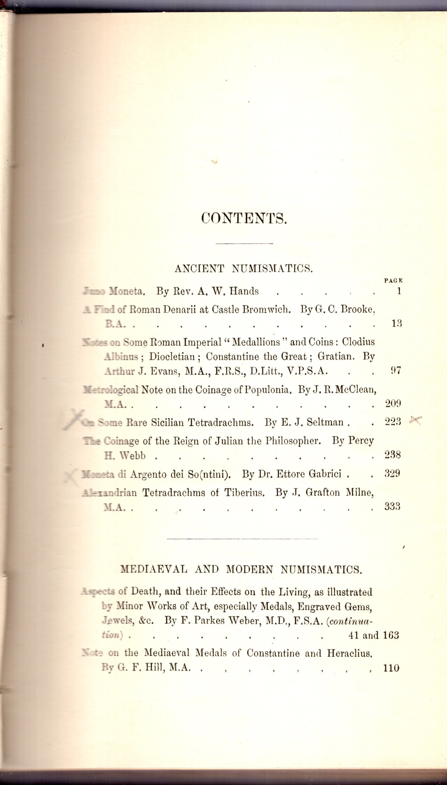 NUMISMATIC CHRONICLE, London, 1910