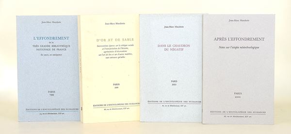 Jean-Marc Mandosio in francese (4 volumi)