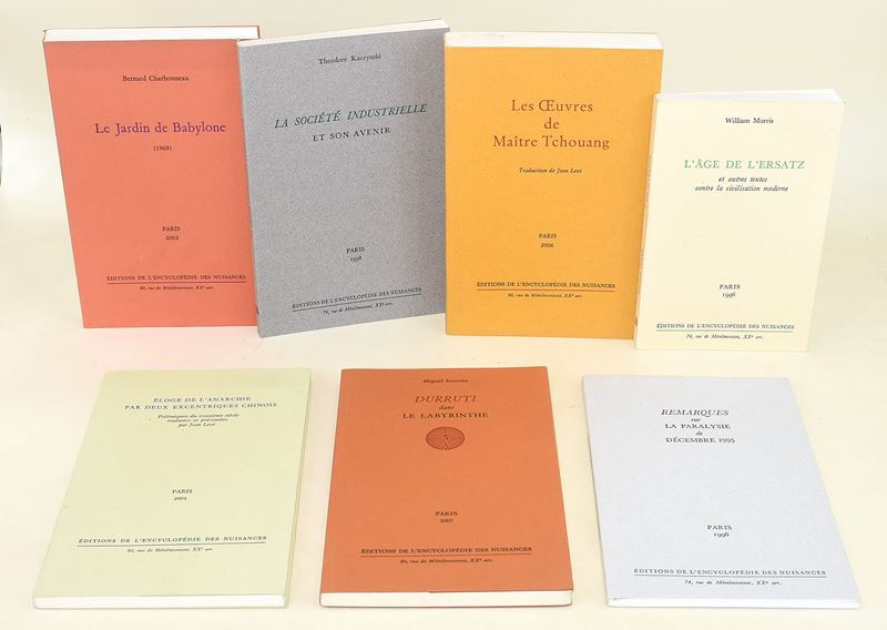 Éditions de l'encyclopédie, Raccolta di opere in francese (7 volumi)