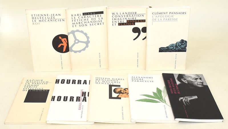 Éditions Allia, Raccolta di 9 opuscoli in lingua francese