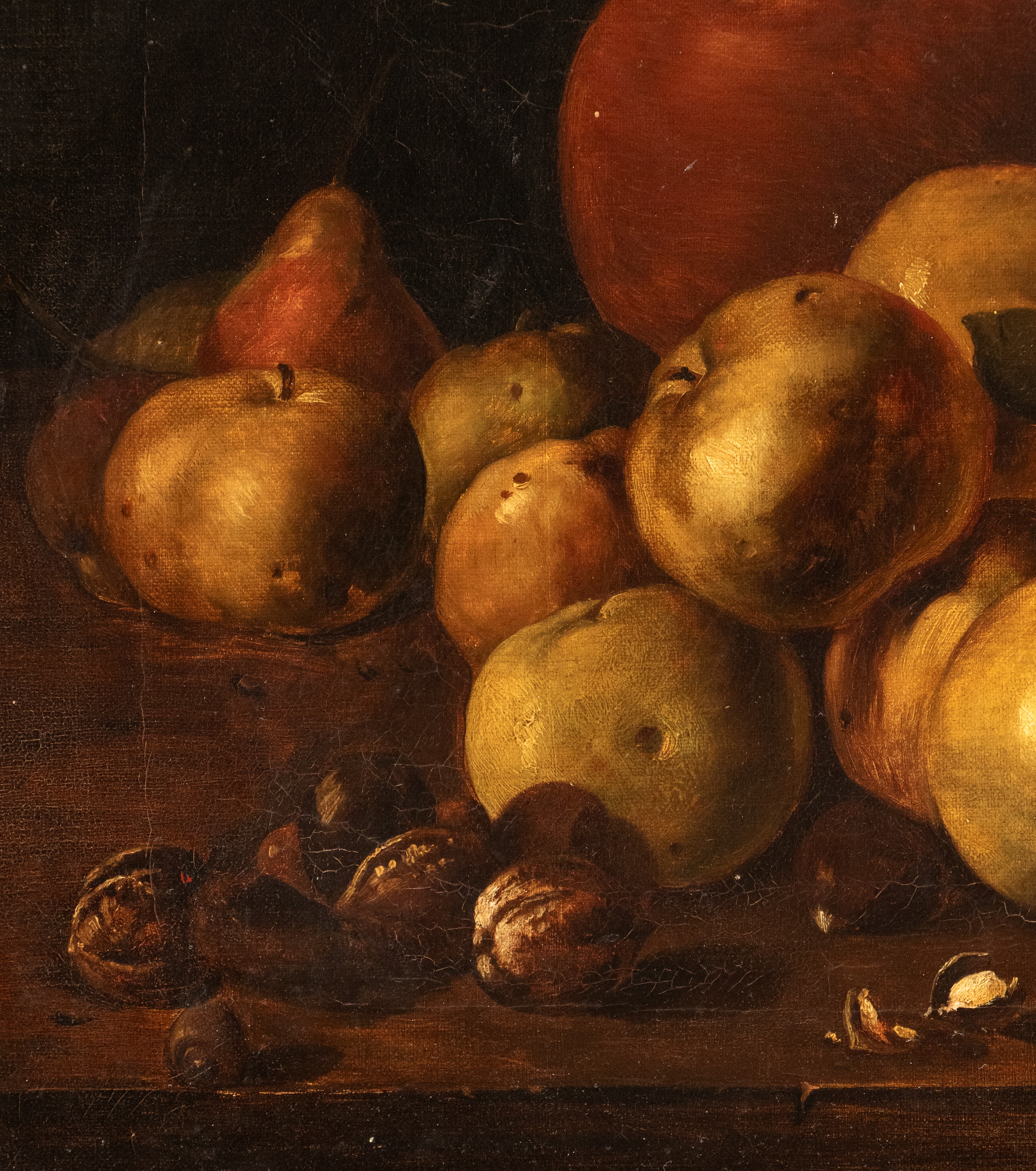 Luis Melendez - Natura morta con mele, noci, scatole di dolciumi e brocca, olio su tela